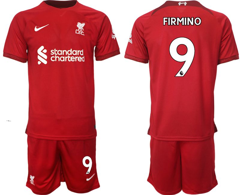 Men 2022-2023 Club Liverpool home red #9 Soccer Jersey